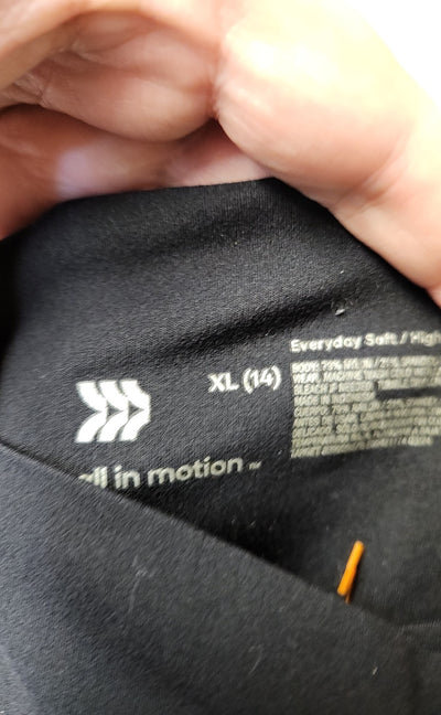 All in Motion Girl's Size 14 Black Leggings