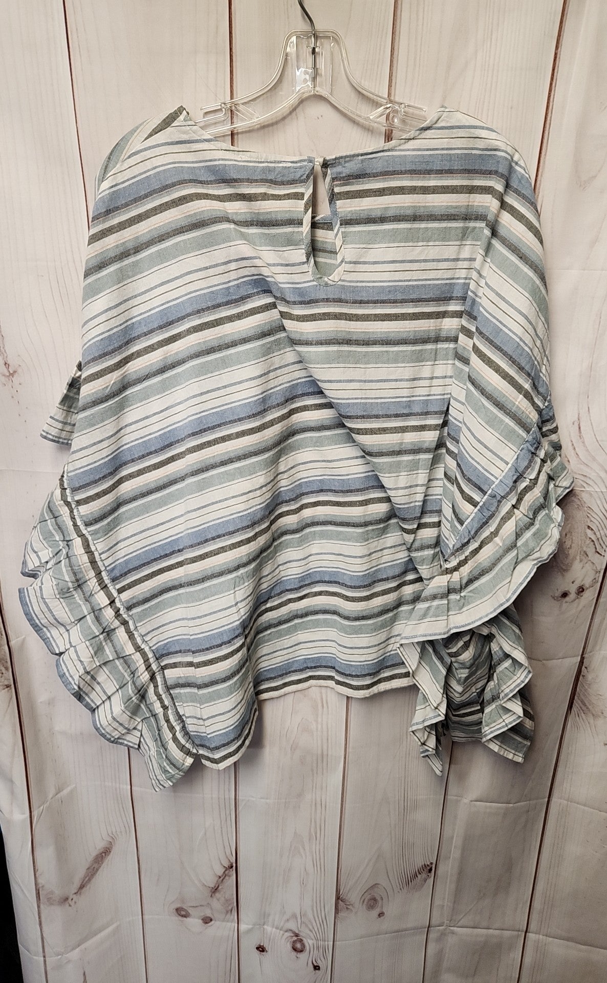 NWT Cotton Bleu Women's Size L Blue Poncho