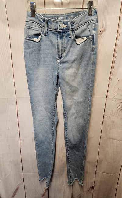 Old Navy Girl's Size 12 Blue Jeans High Rise Rockstar Jeggings