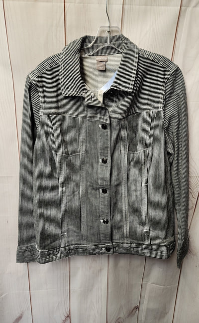NWT Chico's Women's Size L Gray Jacket
