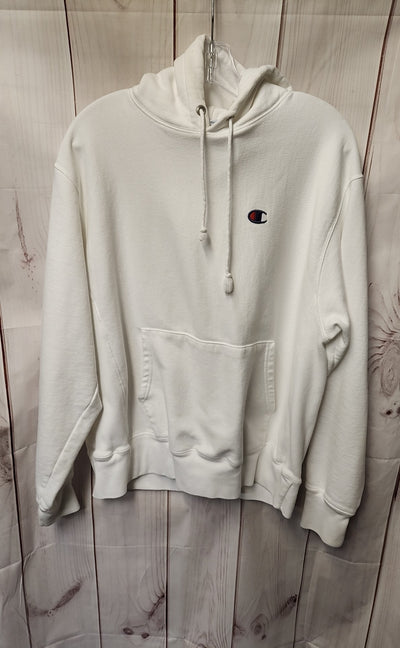Champion Men's Size L White Sweatshirt