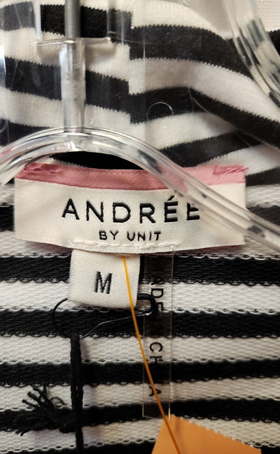 Andree by Unit Women's Size M White & Black Cardigan