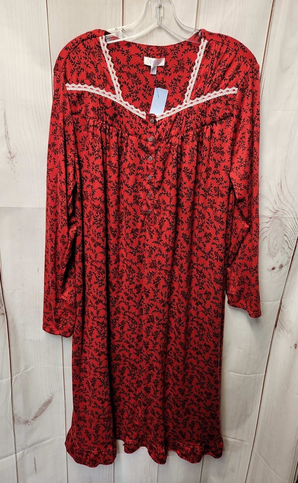 Secret Treasures Women's Size XL Red Nightgown