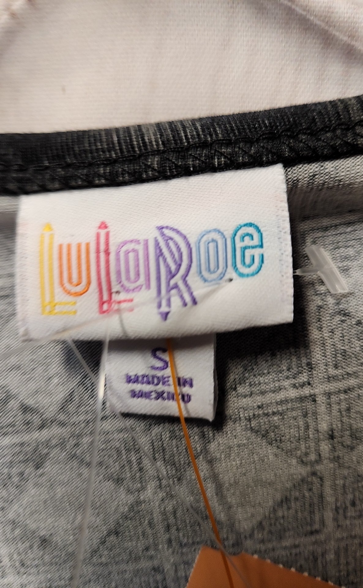 NWT Lularoe Women's Size S Gray Short Sleeve Top
