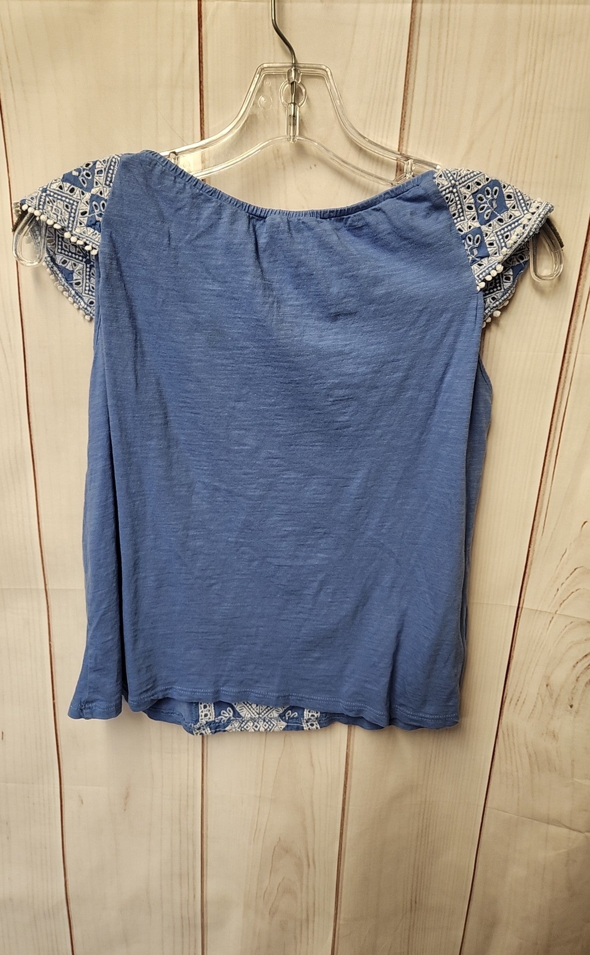 Loft Women's Size XS Petite Blue Short Sleeve Top