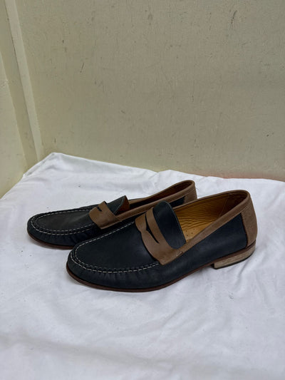 Johnston & Murphy Men's Size 9-1/2 Navy Shoes