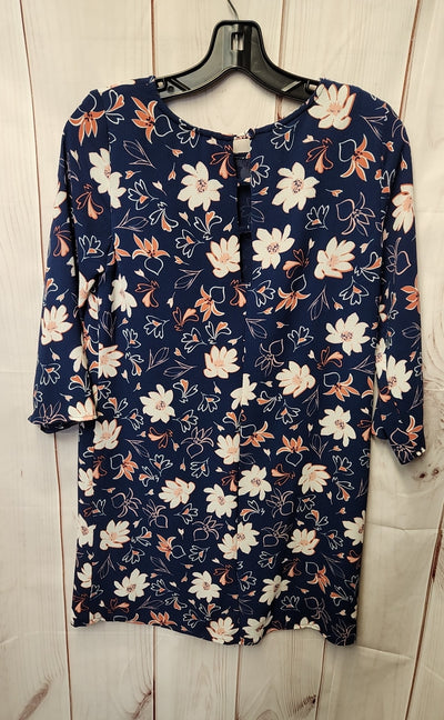 C&E Women's Size XS Blue Floral Dress