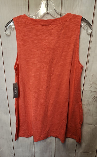 NWT Chico's Women's Size M Pink Sleeveless Top