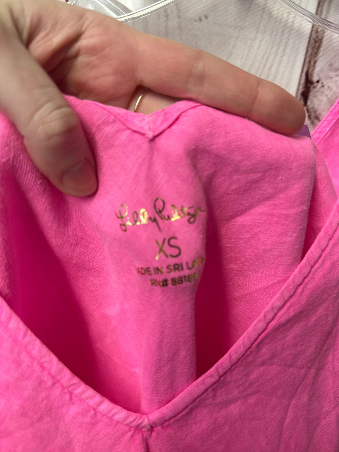 Lilly Pulitzer Women's Size XS Pink Linen Dress