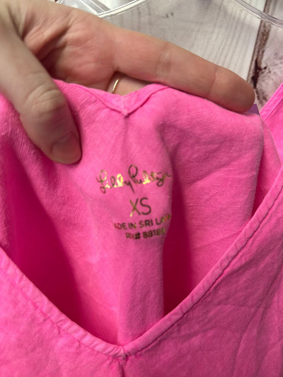 Lilly Pulitzer Women's Size XS Pink Linen Dress