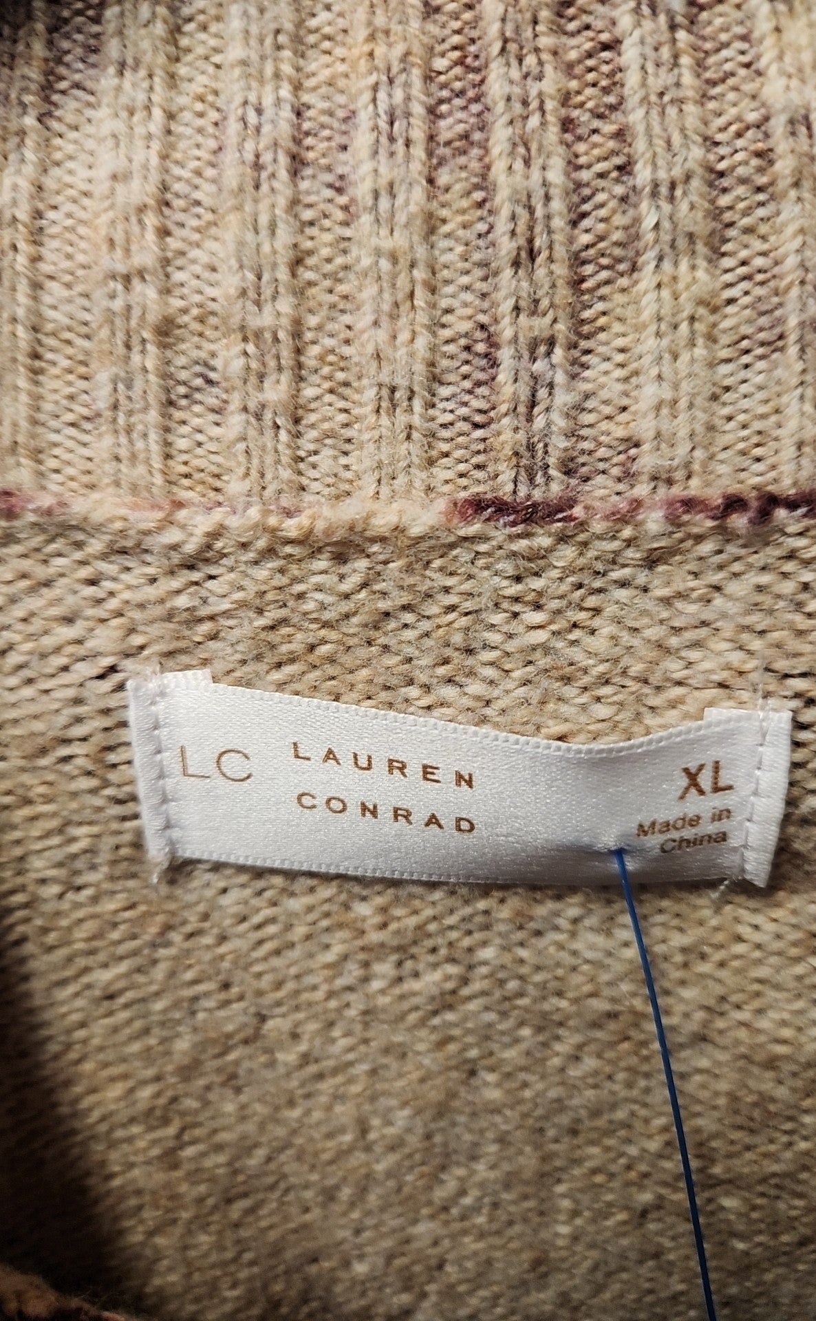 Lauren Conrad Women's Size XL Purple Floral Sweater