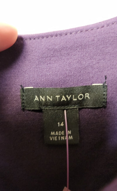 Ann Taylor Women's Size 14 Purple Dress