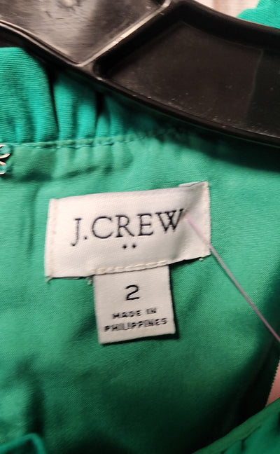 J Crew Women's Size 2 Green Dress