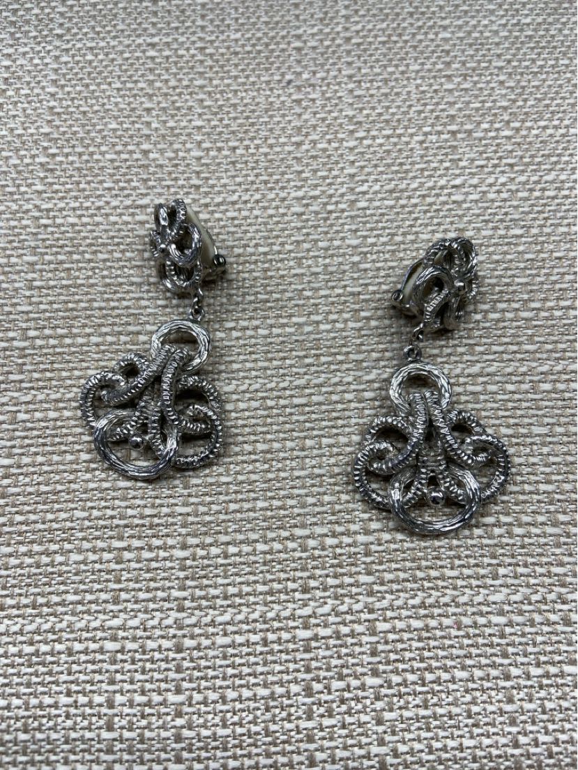 Lucian Piccard Silver Clip-on Earrings