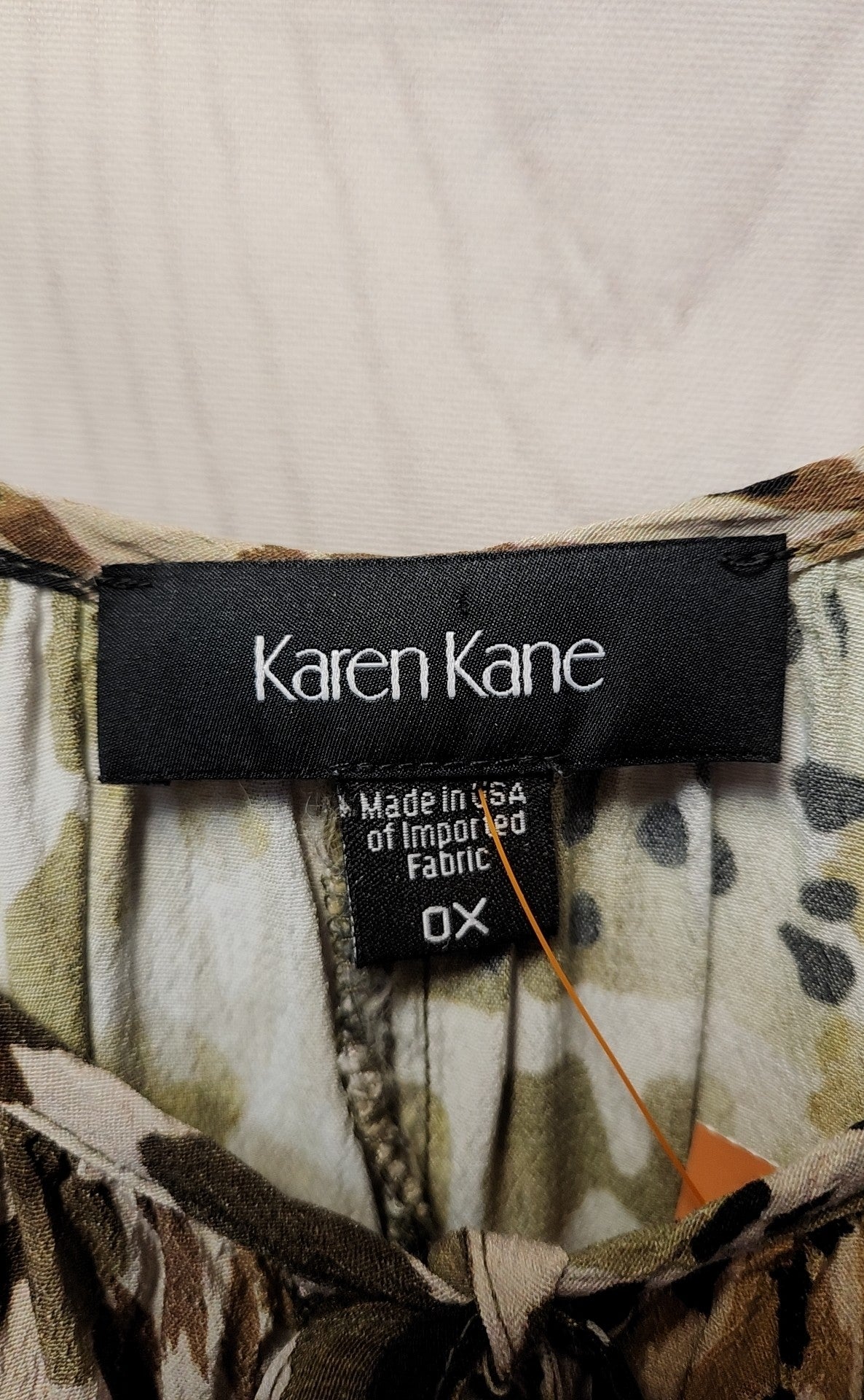 Karen Kane Women's Size XL Green 3/4 Sleeve Top
