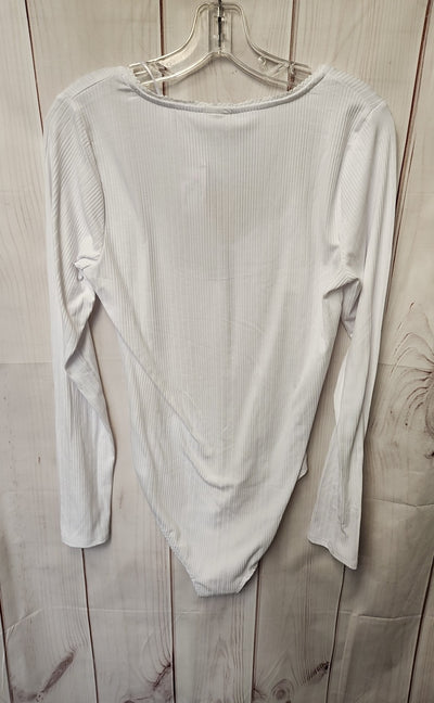 NWT Self E Women's Size XL White Bodysuit