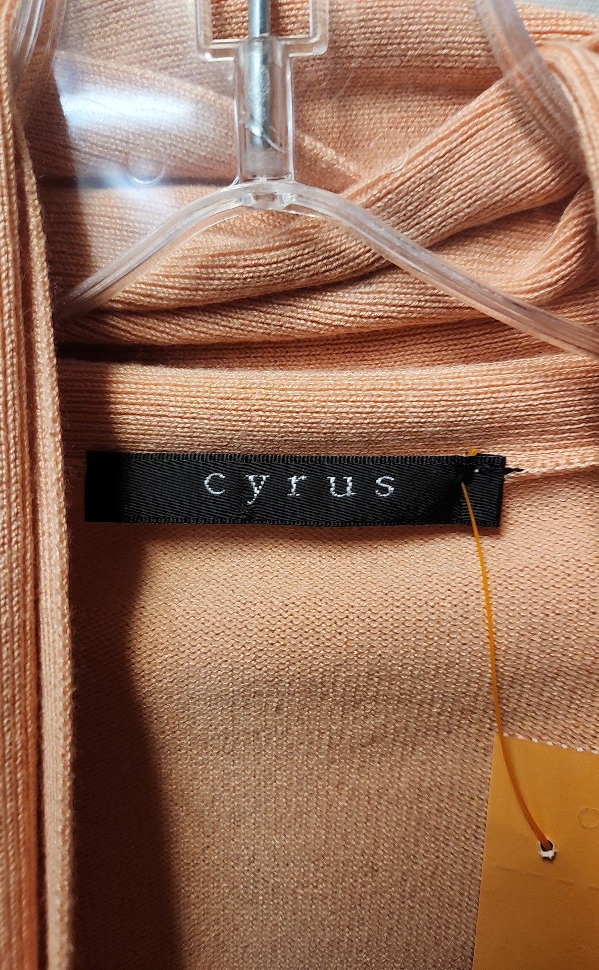 Cyrus Women's Size S Peach Cardigan