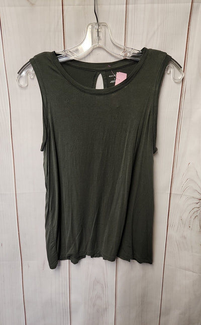 Halogen Women's Size S Olive Green Sleeveless Top