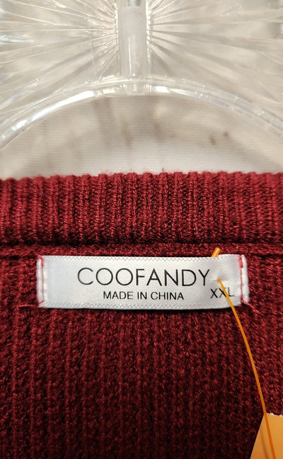 Coofandy Women's Size XXL Red Sweater