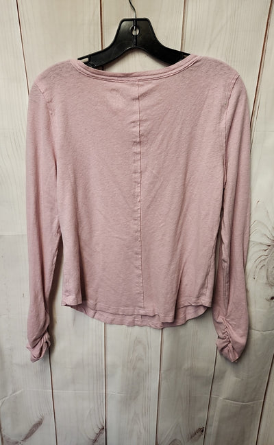 Pilcro Women's Size M Pink Long Sleeve Top
