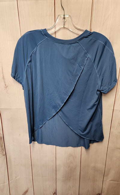 Women's Size M Blue Short Sleeve Top