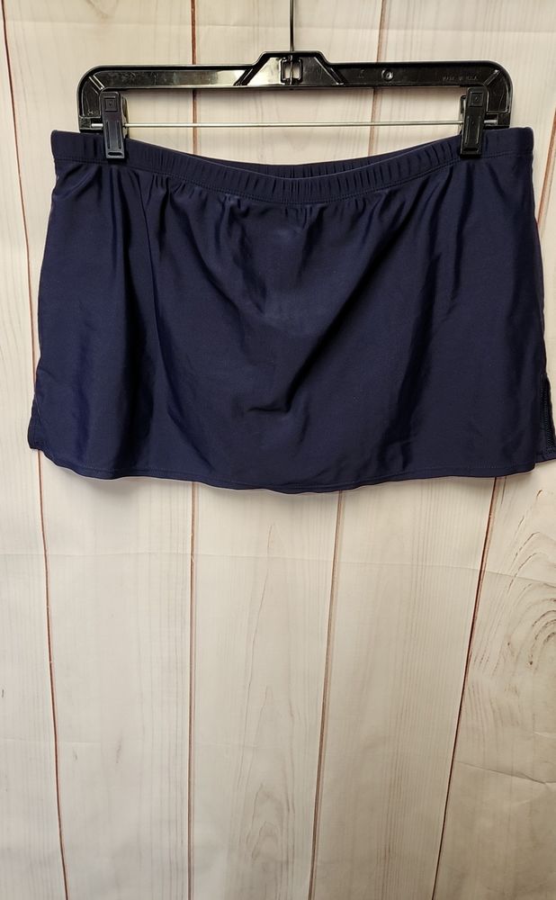 Tropical Escape Women's Size XL Navy Swim Bottom