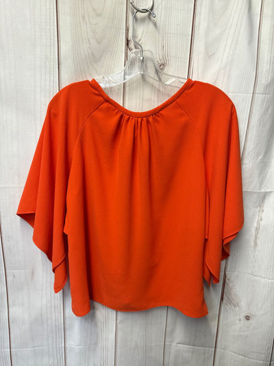 Zara Women's Size M Orange Short Sleeve Top