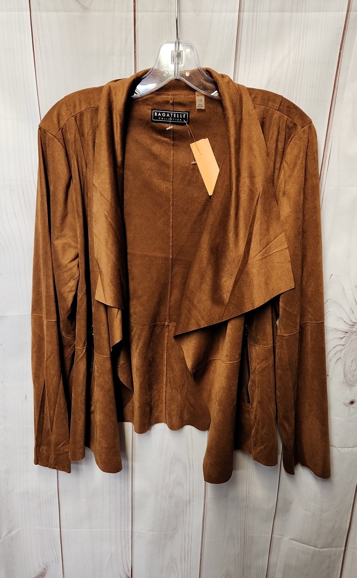 Bagatelle Women's Size 1X Brown Cardigan