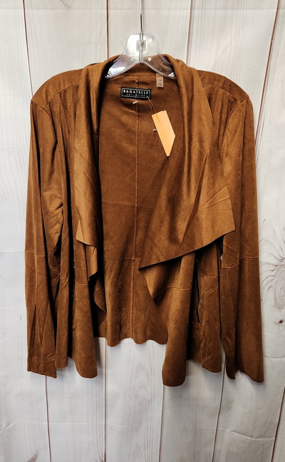 Bagatelle Women's Size 1X Brown Cardigan