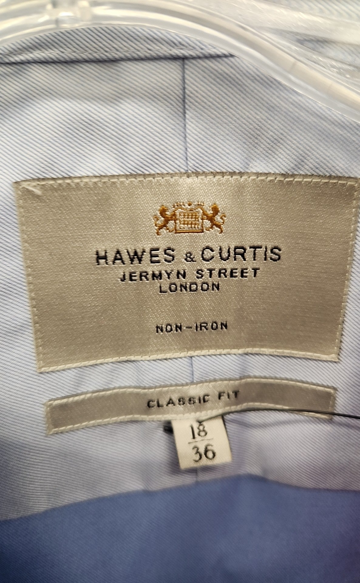Hawes & Curtis Men's Size XXL Blue Shirt