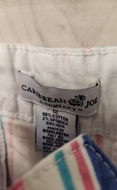 Caribbean Joe Women's Size 12 Pink & Blue Shorts