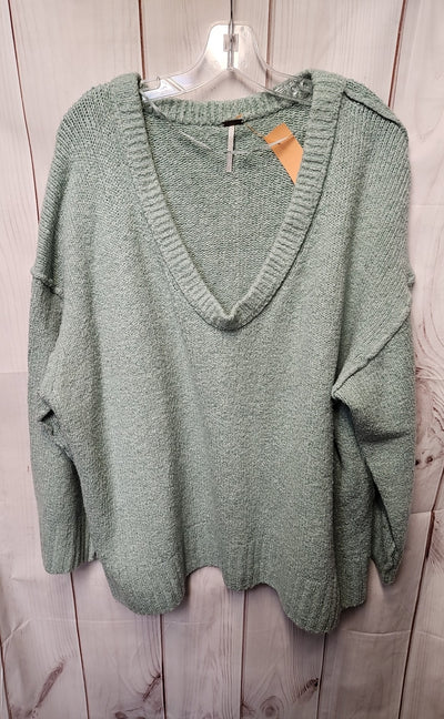 Free People Women's Size L Green Sweater