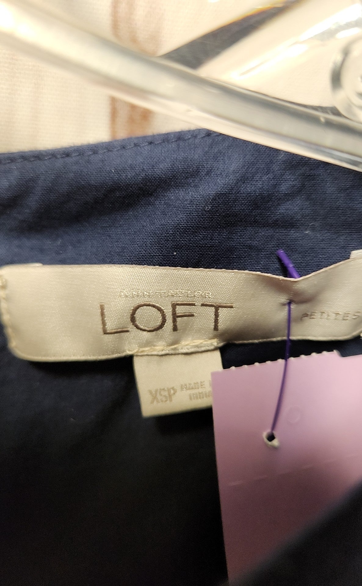 Loft Women's Size XS Petite Navy Dress