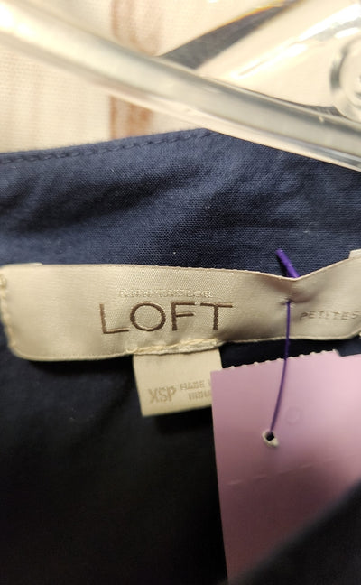 Loft Women's Size XS Petite Navy Dress
