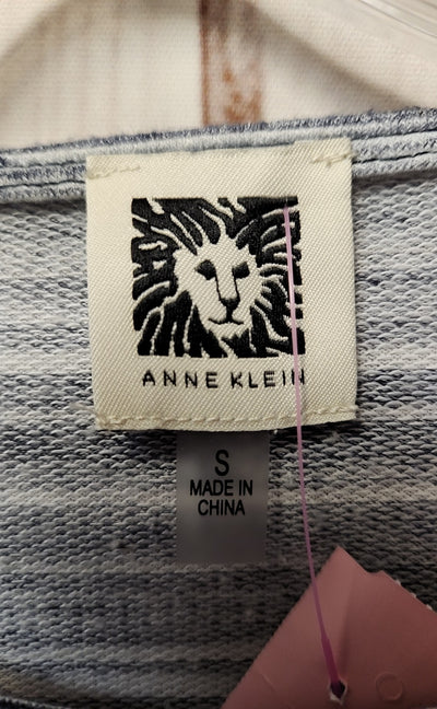 Anne Klein Women's Size S Blue Short Sleeve Top