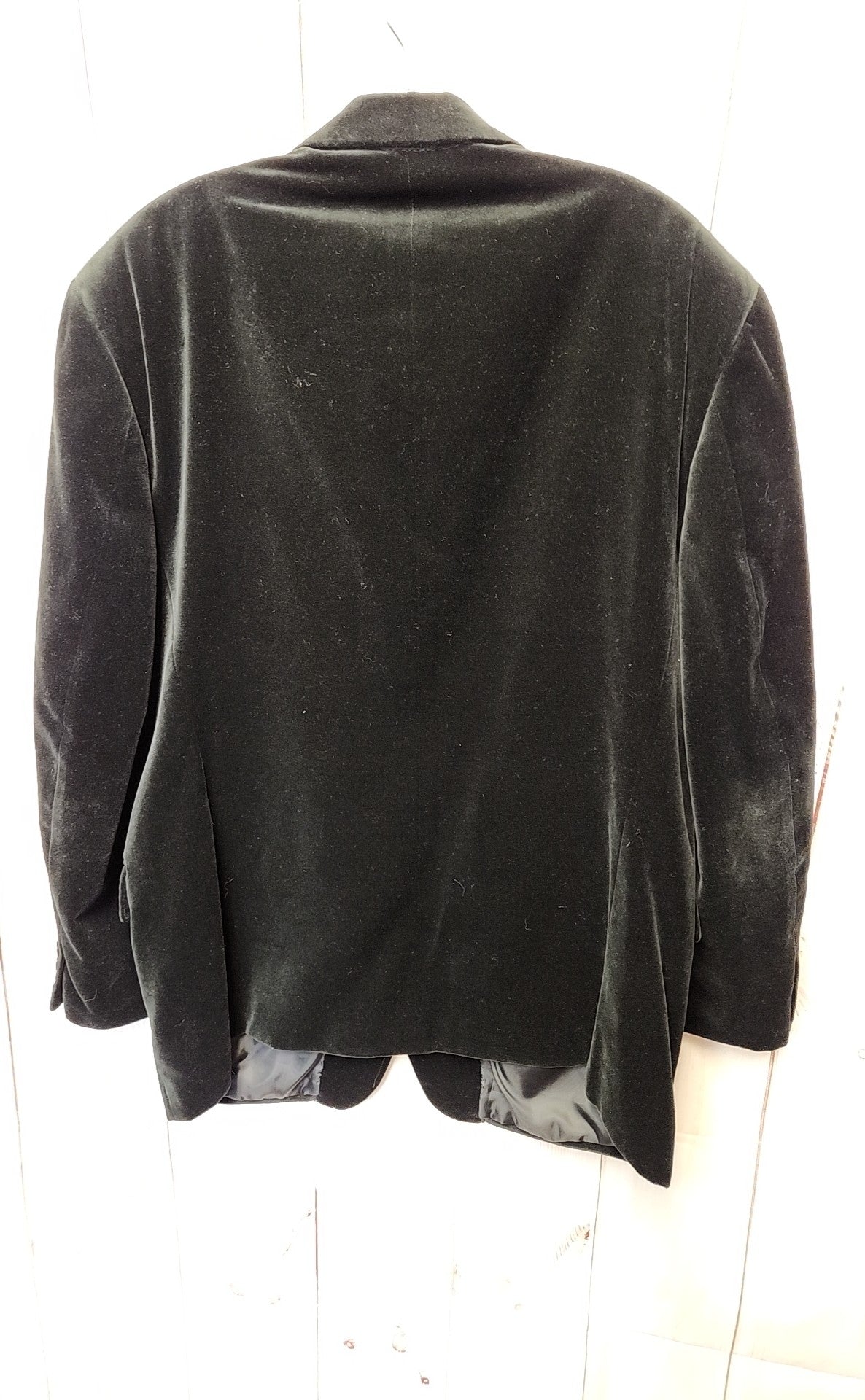 Gianelli Men's Size 46 Black Velour Sport Coat
