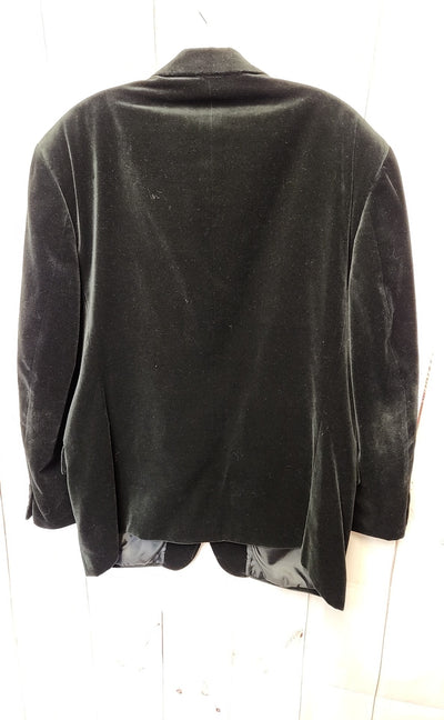 Gianelli Men's Size 46 Black Velour Sport Coat