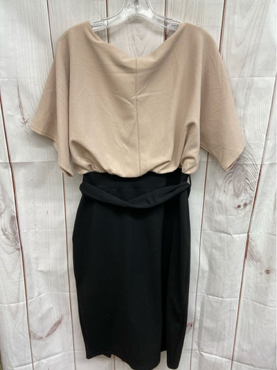 Venus Women's Size L Black & Beige Dress