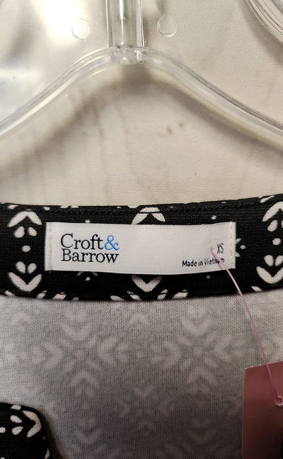 NWT Croft & Barrow Women's Size XS Black Dress