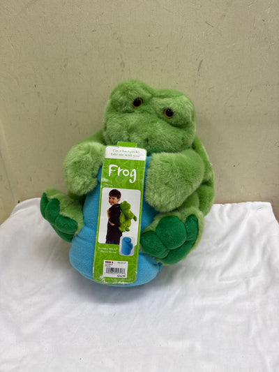NWT Kid's Frog Backpack & Blanket