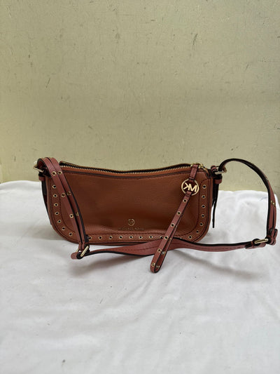 Michael Kors Camden Small Pochette Pink Leather Purse Bag