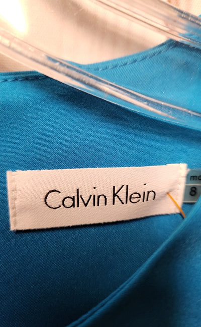 Calvin Klein Women's Size 8 Blue Dress