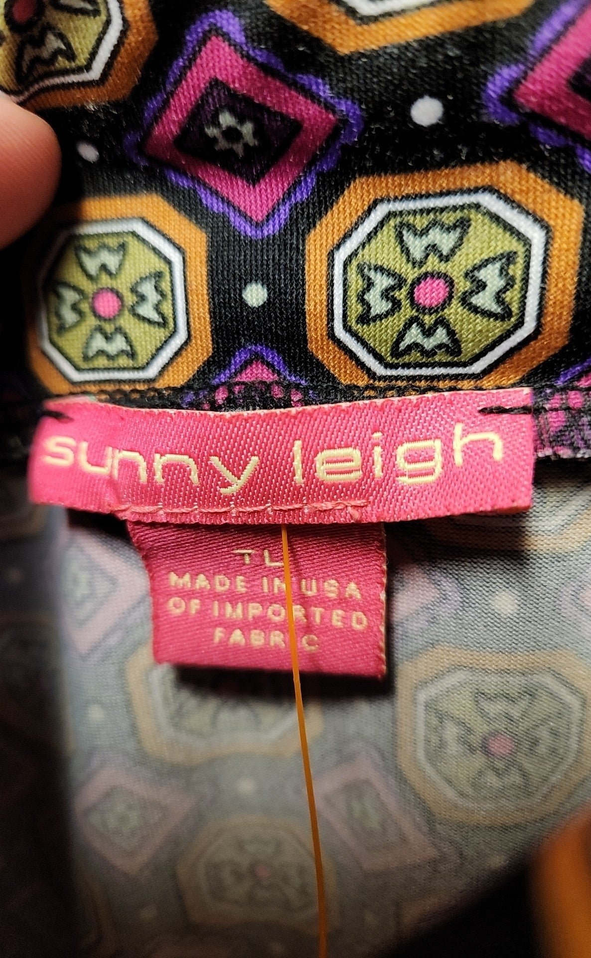 Sunny Leigh Women's Size L Tall Black & Purple Skirt