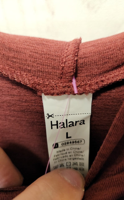 NWT Halara Women's Size L Red Hooded Sleeveless Top