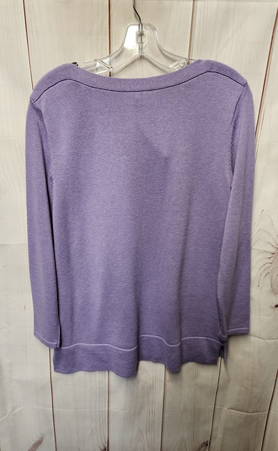 J Jill Women's Size S Petite Purple Sweater