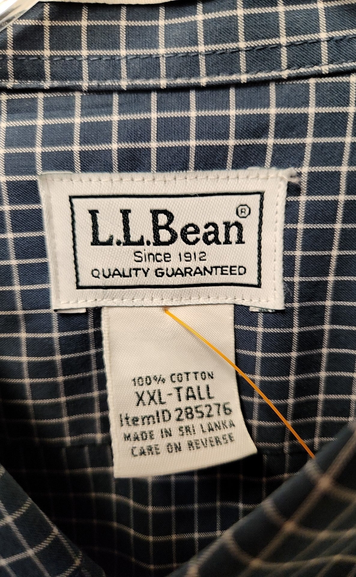 LL Bean Men's Size XXL Tall Blue Shirt