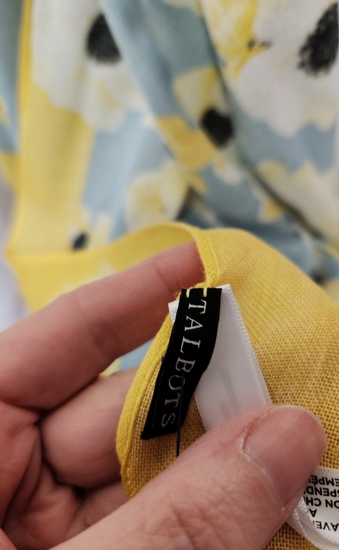Talbots Yellow Dress Scarf