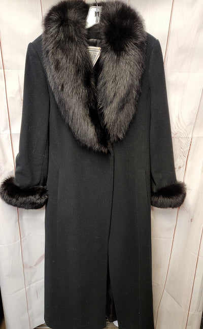 Marvin Richards Women's Size 8 Black Lamb Coat