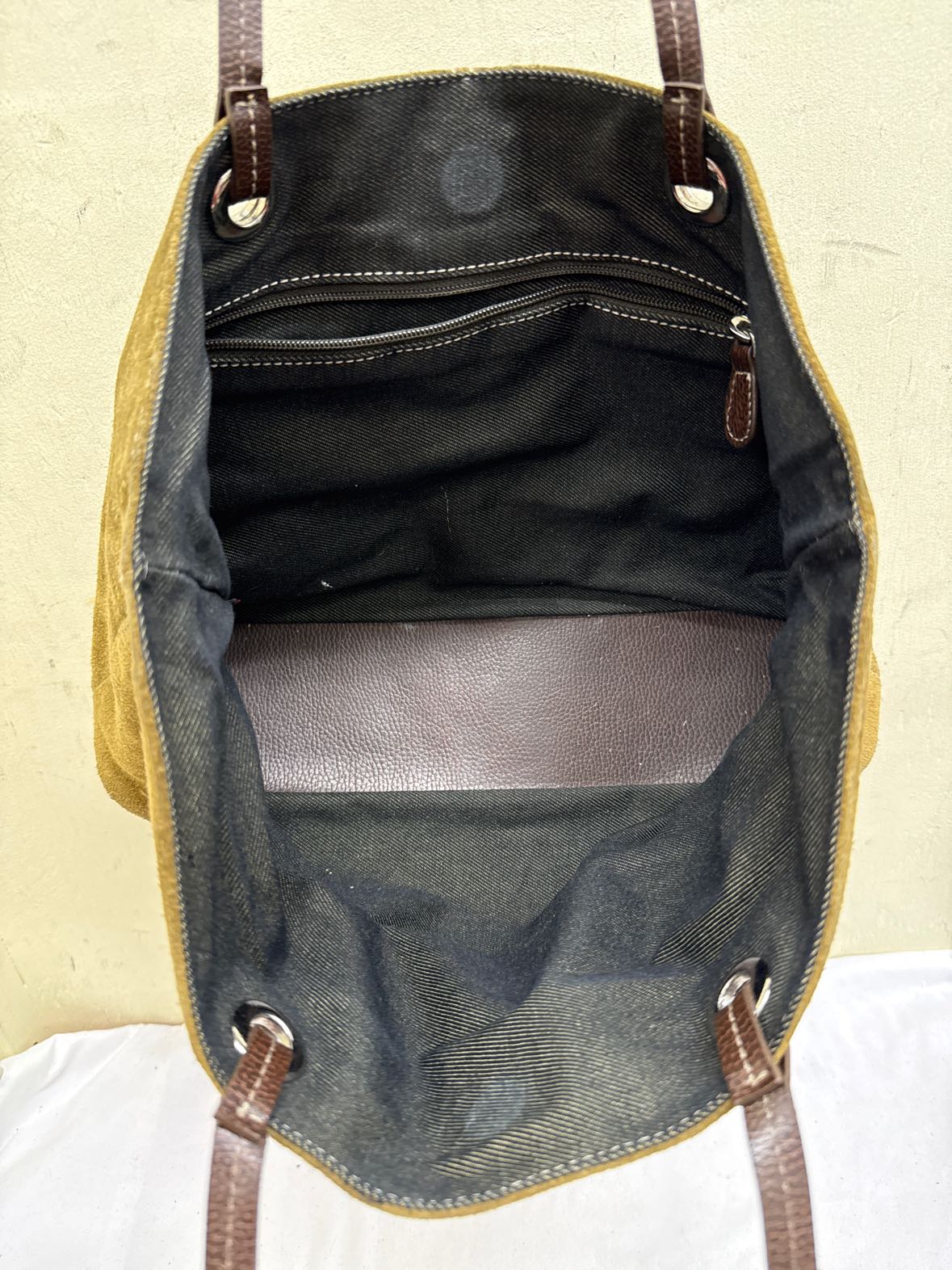 Green Suede Purse Bag