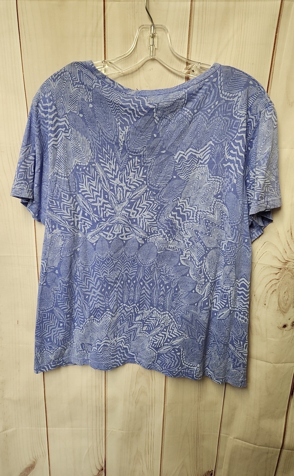 Fresh Produce Women's Size XXL Blue Short Sleeve Top